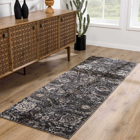 Georgiana Black Area Rug - Ornate Home