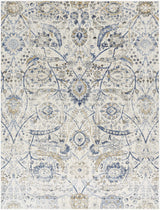 Georgiana Blue & Beige Oushak Rug - Ornate Home