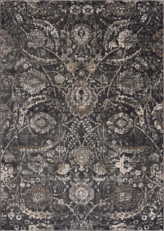 Georgiana Charcoal Area Rug - Ornate Home