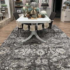 Georgiana Charcoal Area Rug - Ornate Home