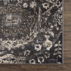 Georgiana Charcoal Area Rug - Ornate Home