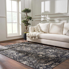Georgiana Charcoal Area Rug - Ornate Home