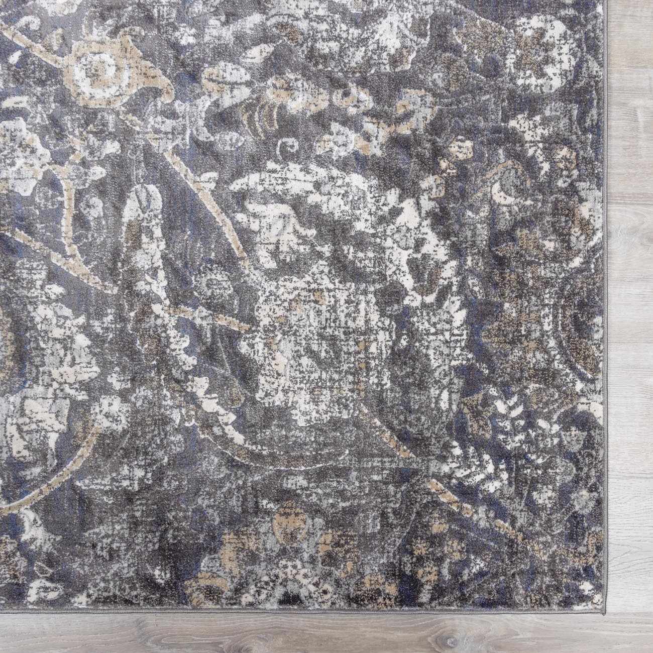 Georgiana Charcoal Area Rug - Ornate Home