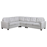 Georgina Beige 4-piece Modular Sectional Sofa - Ornate Home