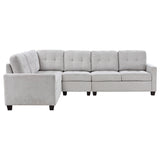 Georgina Beige 4-piece Modular Sectional Sofa - Ornate Home