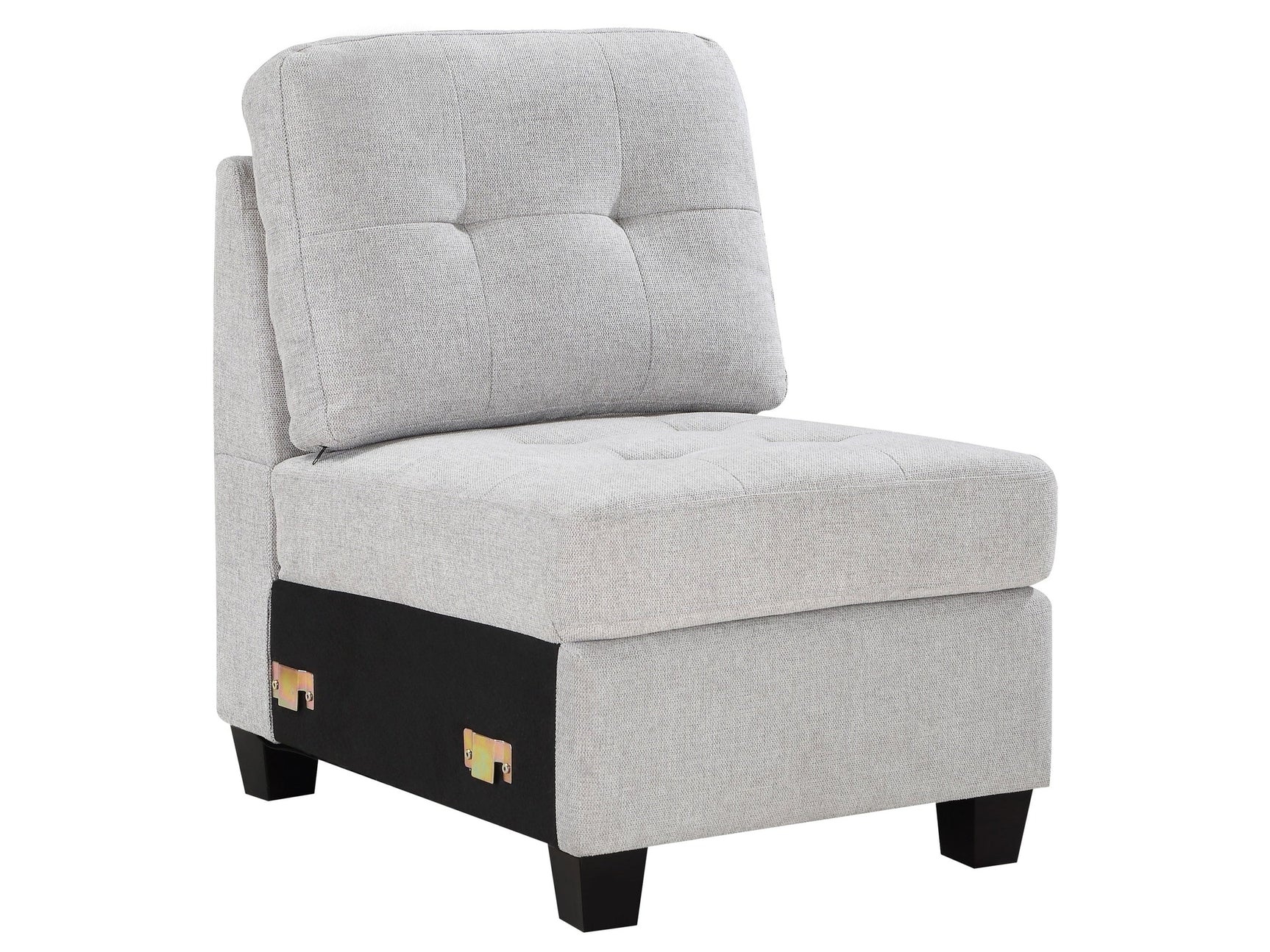 Georgina Beige Armless Chair - Ornate Home