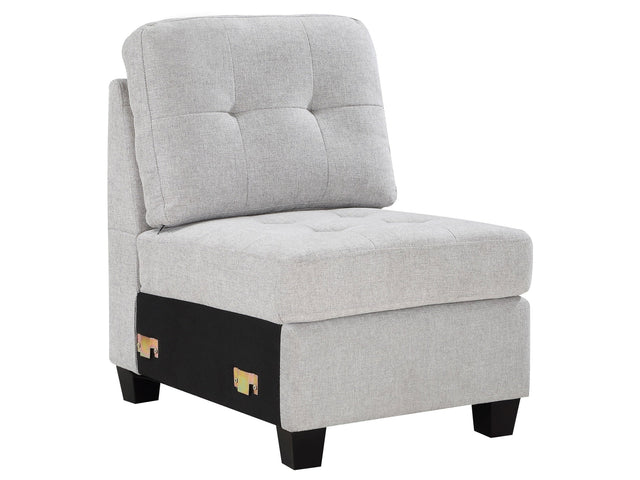 Georgina Beige Armless Chair - Ornate Home