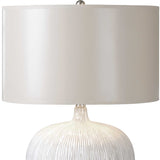Georgios White Textured Ceramic Lamp - Ornate Home