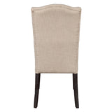 Gerardo Beige & Espresso Side Chair (Set of 2) - Ornate Home