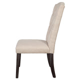 Gerardo Beige & Espresso Side Chair (Set of 2) - Ornate Home