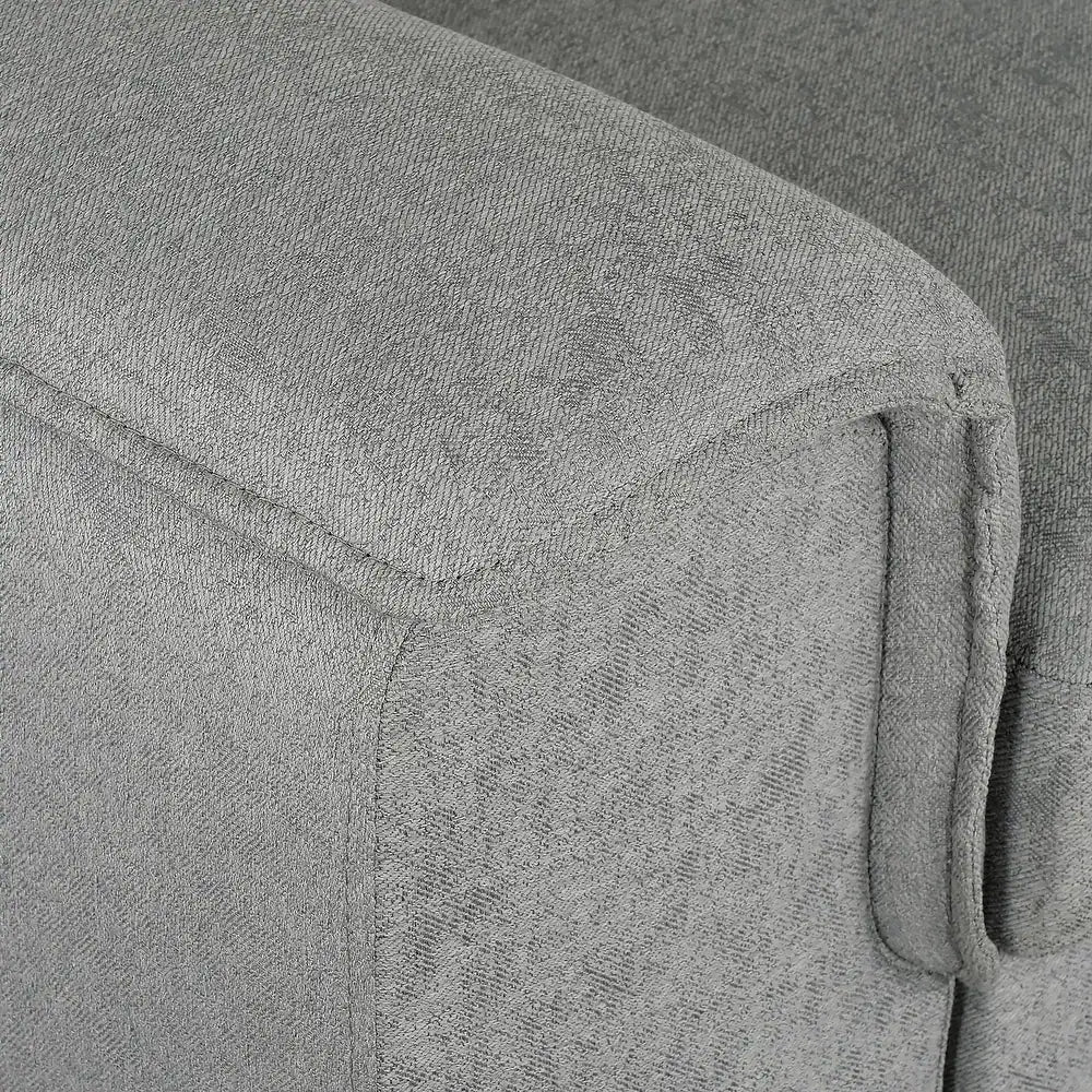 Gerardo Gray 3pc L Shape Sectional Sofa Bed w/ Storage Ottoman - Ornate Home