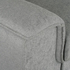 Gerardo Gray 3pc L Shape Sectional Sofa Bed w/ Storage Ottoman - Ornate Home