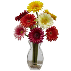Gerber Daisy w/Vase Arrangement - Ornate Home