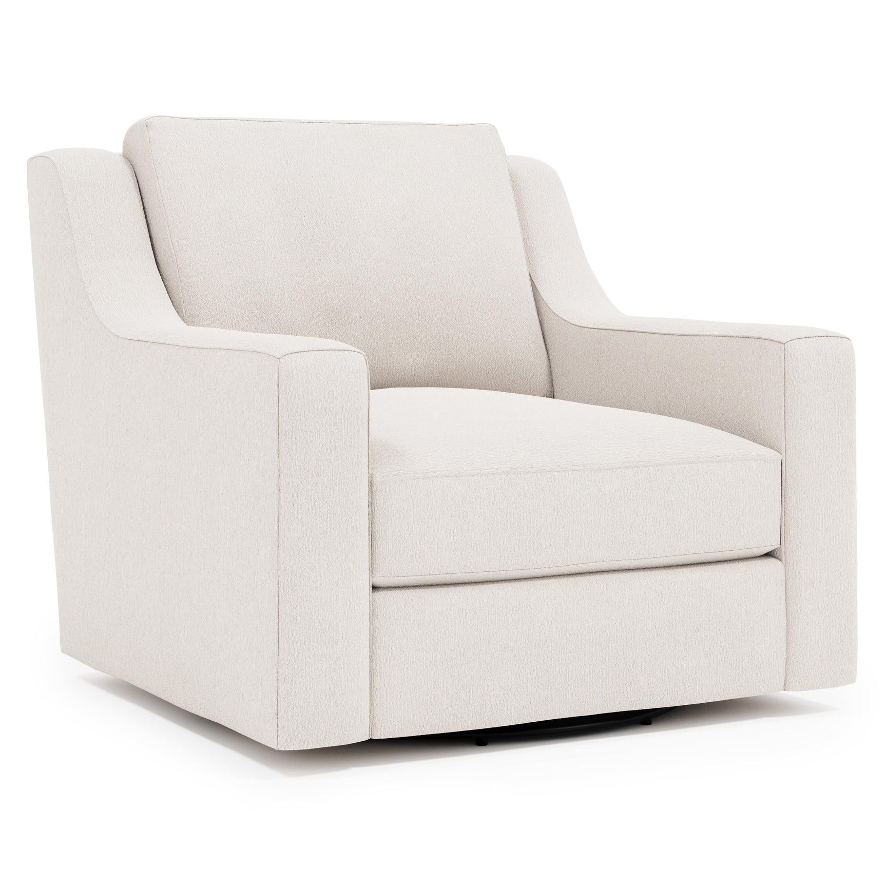 Germain Gray Swivel Chair Without Pillows - Ornate Home
