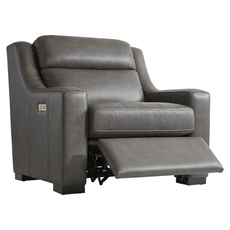 Germain Grey Leather Power Motion Chair - Ornate Home