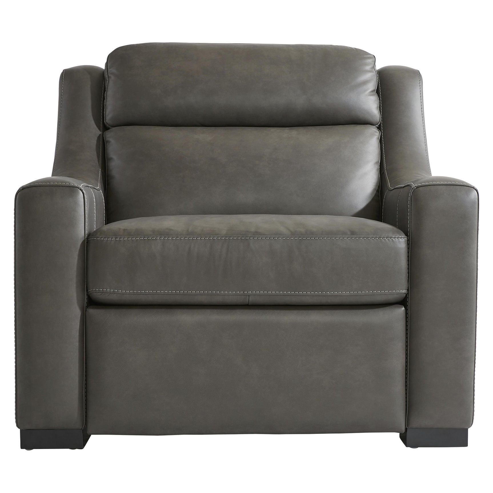 Germain Grey Leather Power Motion Chair - Ornate Home