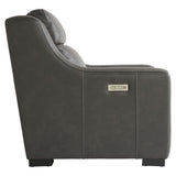Germain Grey Leather Power Motion Chair - Ornate Home