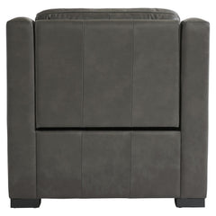 Germain Grey Leather Power Motion Chair - Ornate Home