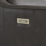 Germain Grey Leather Power Motion Chair - Ornate Home