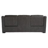 Germain Grey Leather Power Motion Sofa - Ornate Home