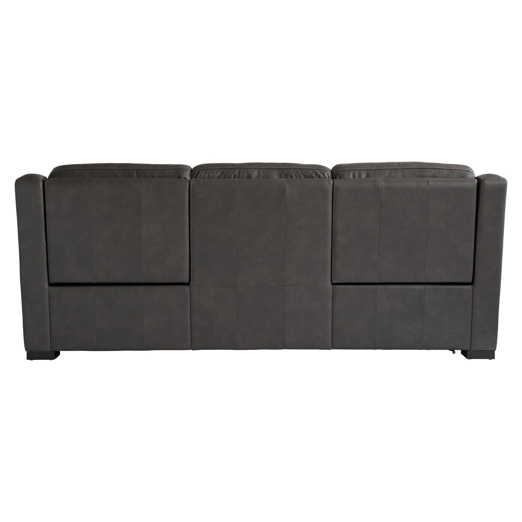Germain Grey Leather Power Motion Sofa - Ornate Home