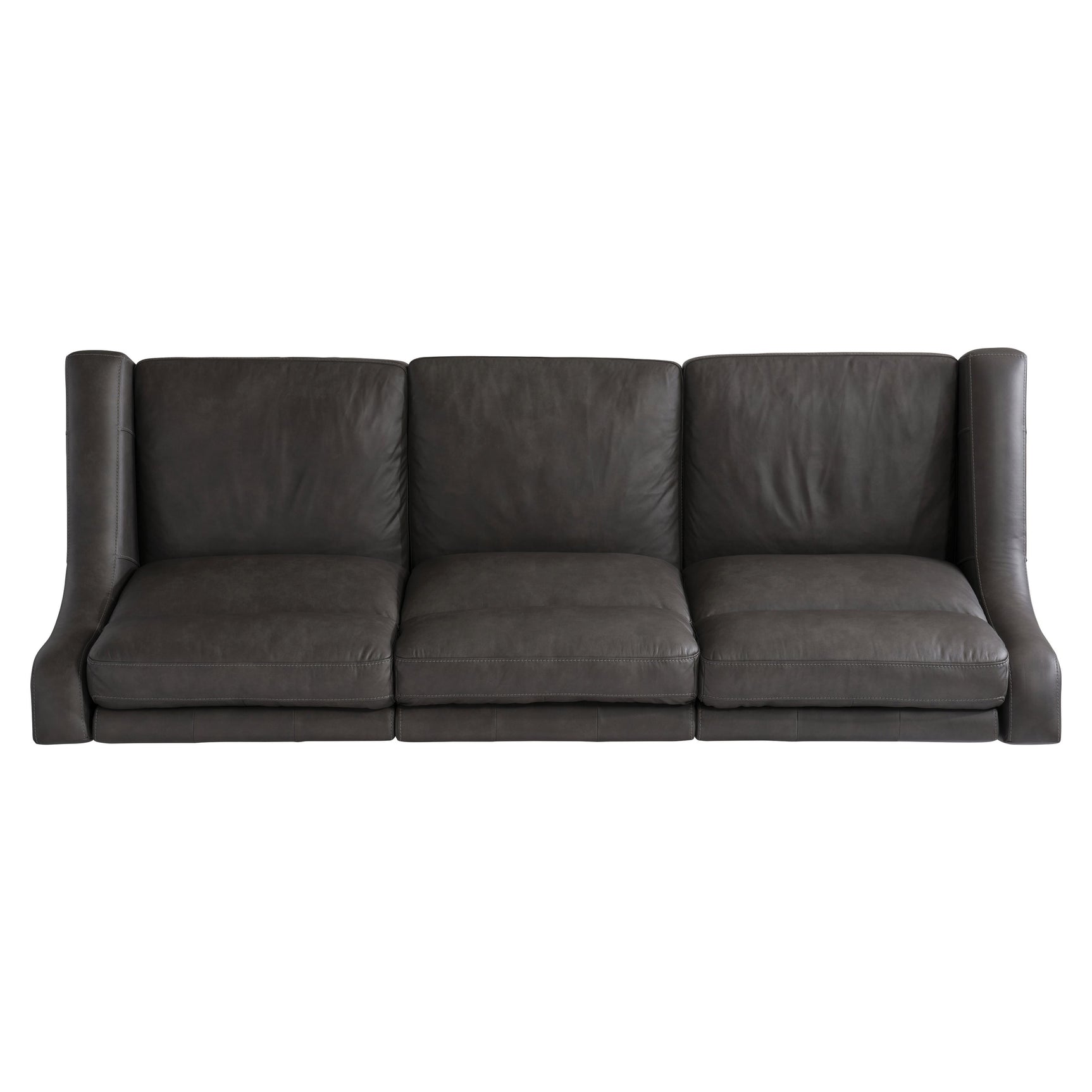 Germain Grey Leather Power Motion Sofa - Ornate Home