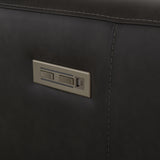 Germain Grey Leather Power Motion Sofa - Ornate Home