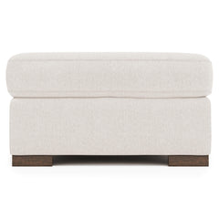 Germain Mocha Ottoman - Ornate Home
