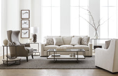 Germain White/Cream Fabric Chair - Ornate Home