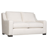 Germain White/Cream Fabric Loveseat - Ornate Home