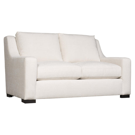 Germain White/Cream Fabric Loveseat - Ornate Home