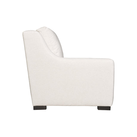 Germain White/Cream Fabric Loveseat - Ornate Home