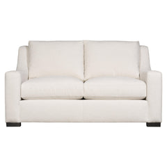 Germain White/Cream Fabric Loveseat - Ornate Home