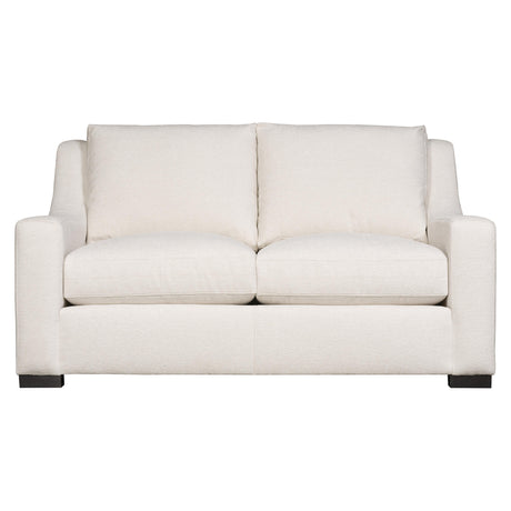 Germain White/Cream Fabric Loveseat - Ornate Home