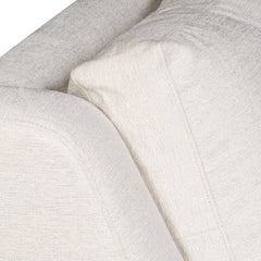 Germain White/Cream Fabric Loveseat - Ornate Home