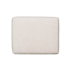 Germain White/Cream Fabric Ottoman - Ornate Home