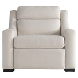 Germain White/Cream Fabric Power Motion Chair - Ornate Home