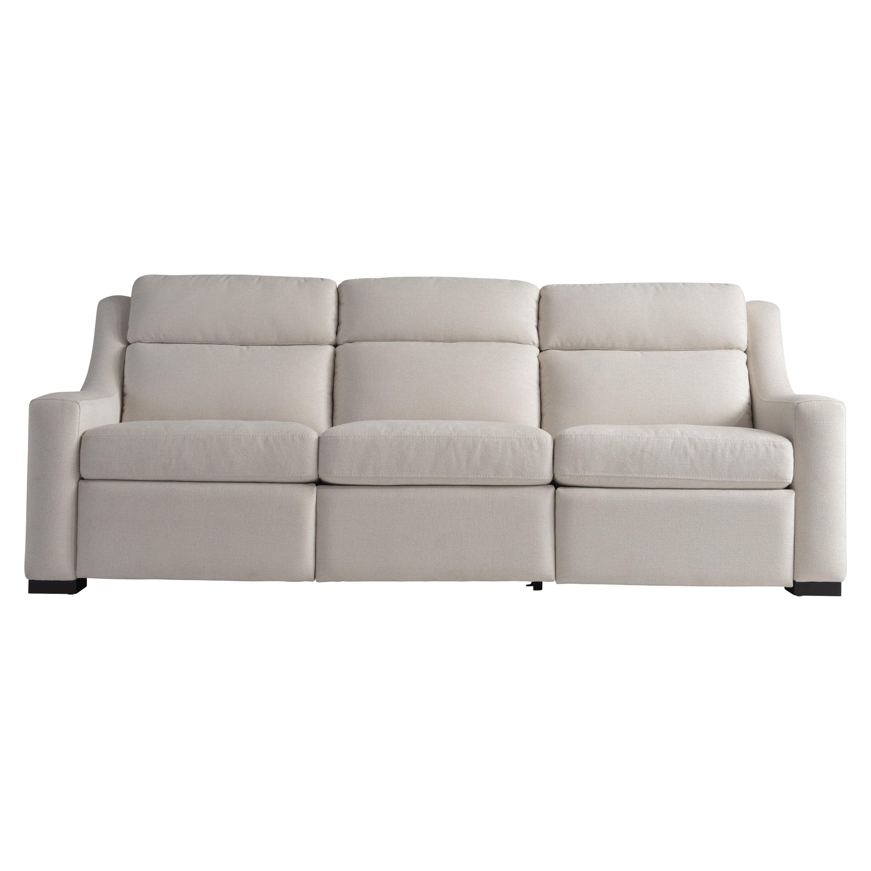 Germain White/Cream Fabric Power Motion Sofa - Ornate Home