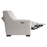 Germain White/Cream Fabric Power Motion Sofa - Ornate Home