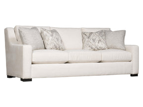 Germain White/Cream Fabric Sofa - Ornate Home