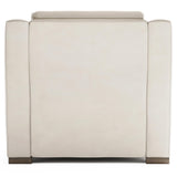 Germain White/Cream Leather Chair - Ornate Home