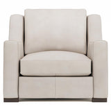 Germain White/Cream Leather Chair - Ornate Home