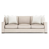 Germain White/Cream Leather Sofa - Ornate Home