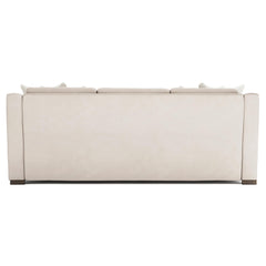 Germain White/Cream Leather Sofa - Ornate Home