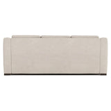 Germain White/Cream Leather Sofa - Ornate Home