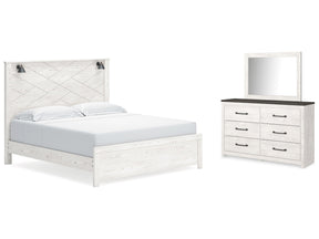 Gerridan King Panel Bedroom Set with Dresser and Mirror (Online Special Price) - Ornate Home