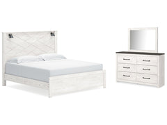 Gerridan King Panel Bedroom Set with Dresser and Mirror - Ornate Home