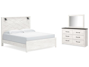 Gerridan King Panel Bedroom Set with Dresser and Mirror - Ornate Home