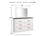 Gerridan Queen Panel Bedroom Set with Dresser and Mirror - Ornate Home