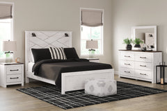 Gerridan Queen Panel Bedroom Set with Dresser and Mirror - Ornate Home